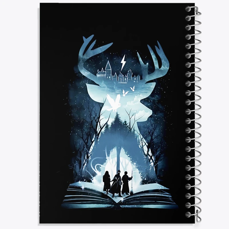 دفتر نقاشی 50 برگ خندالو طرح هری پاتر (Harry Potter) کد F4448