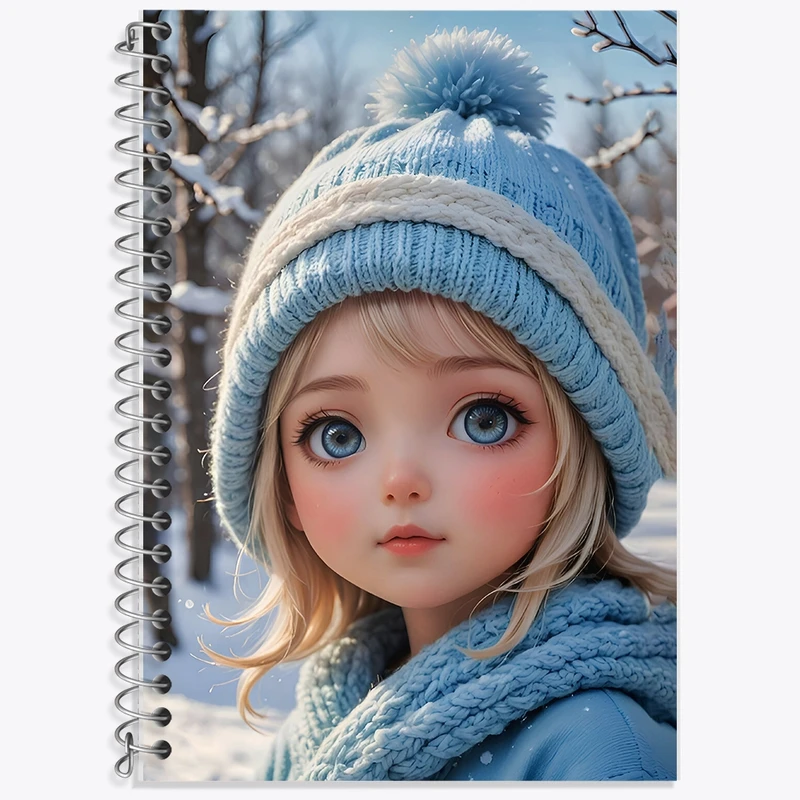 دفتر لغت 50 برگ خندالو طرح دخترانه کیوت کد F9247