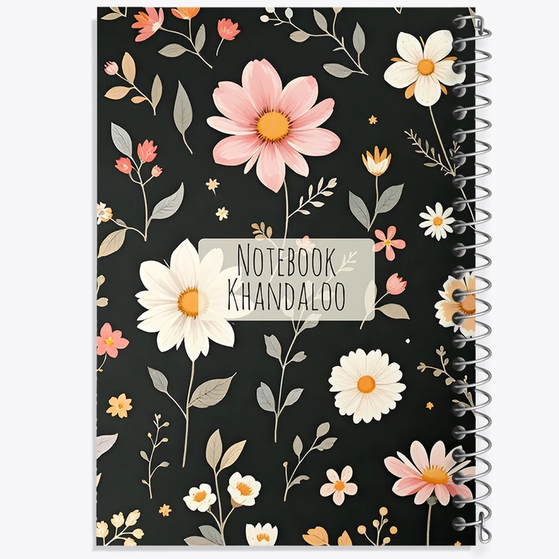 دفتر لیست خرید 50 برگ خندالو طرح گل گلی کد N7236