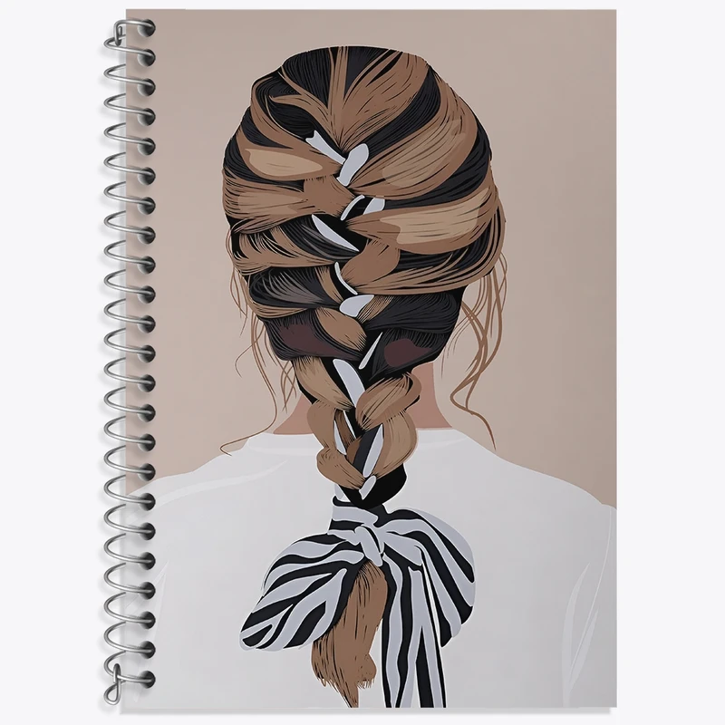 دفتر زبان 50 برگ خندالو مدل سه خط طرح دخترانه کد F3780