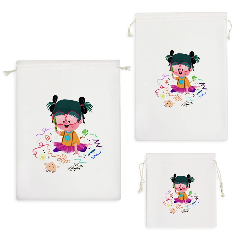 نظم دهنده خندالو مدل دختر نقاش کد H1774 مجموعه 3 عددی