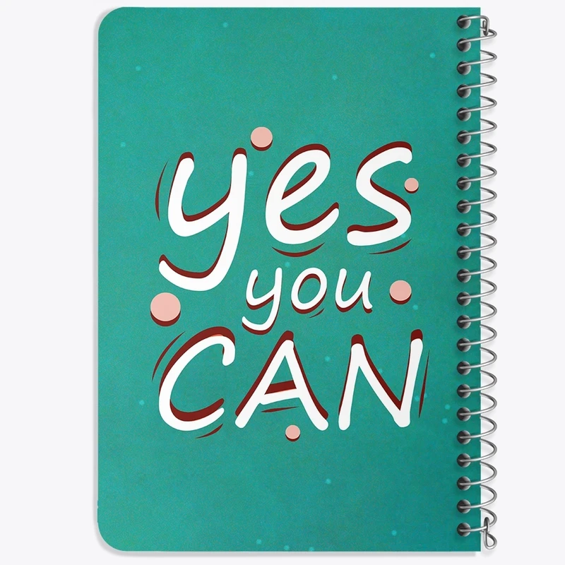 دفتر یادداشت 50 برگ خندالو طرح Yes You Can  کد 10046