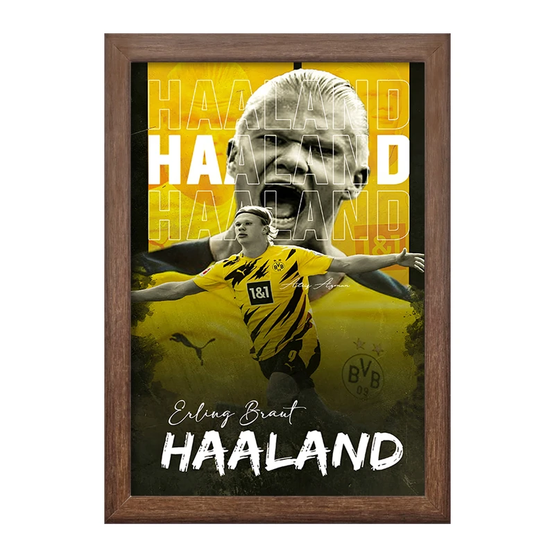 تابلو خندالو طرح ارلینگ هالند (Erling Haaland) کد F13511