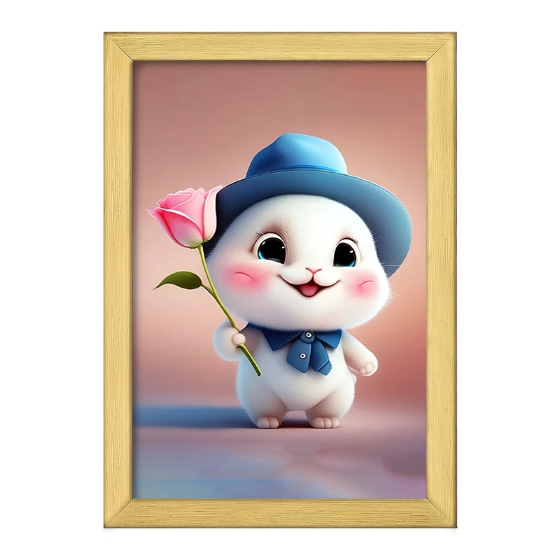 تابلو خندالو طرح خرگوش بامزه کد F5739