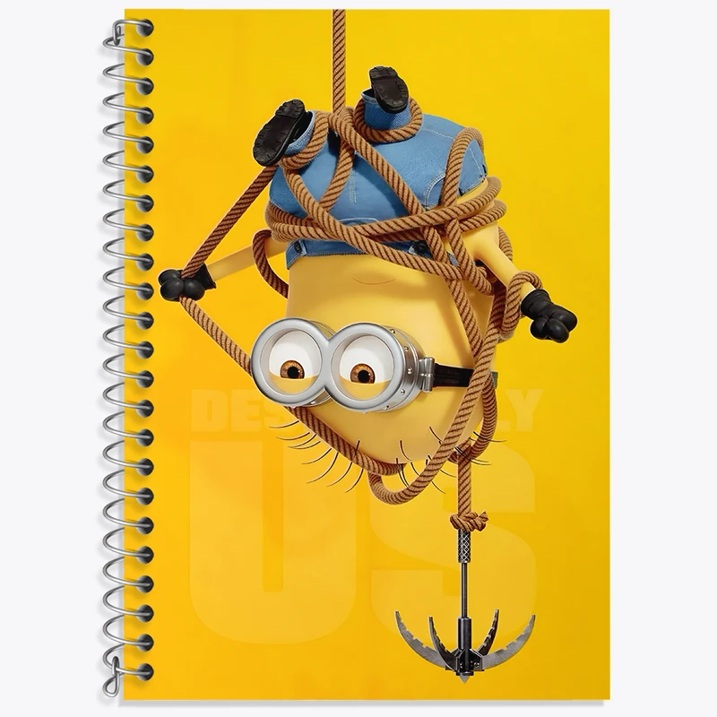دفتر زبان دوخط 50 برگ خندالو طرح مینیون‌ها (Minions) کد F3388