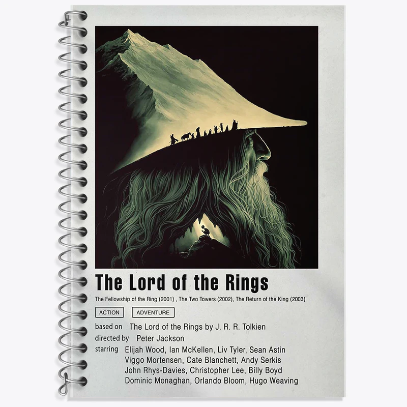 دفتر نت موسیقی 50 برگ خندالو طرح ارباب حلقه ها (Lord Of The Rings) کد F11942