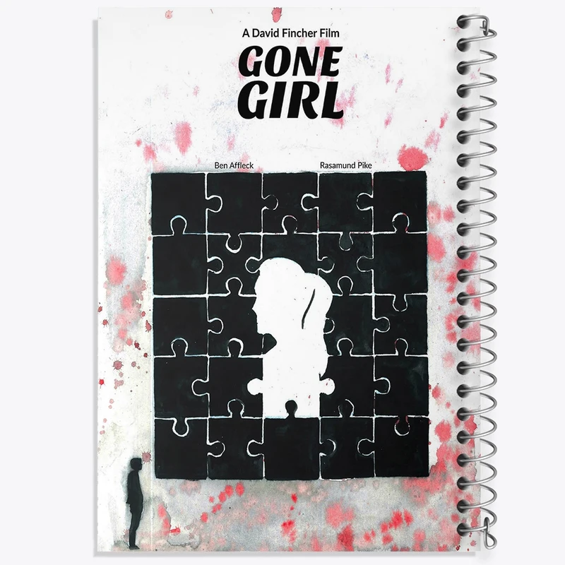دفتر طراحی 50 برگ خندالو طرح دختر گمشده (Gone Girl) کد F11345
