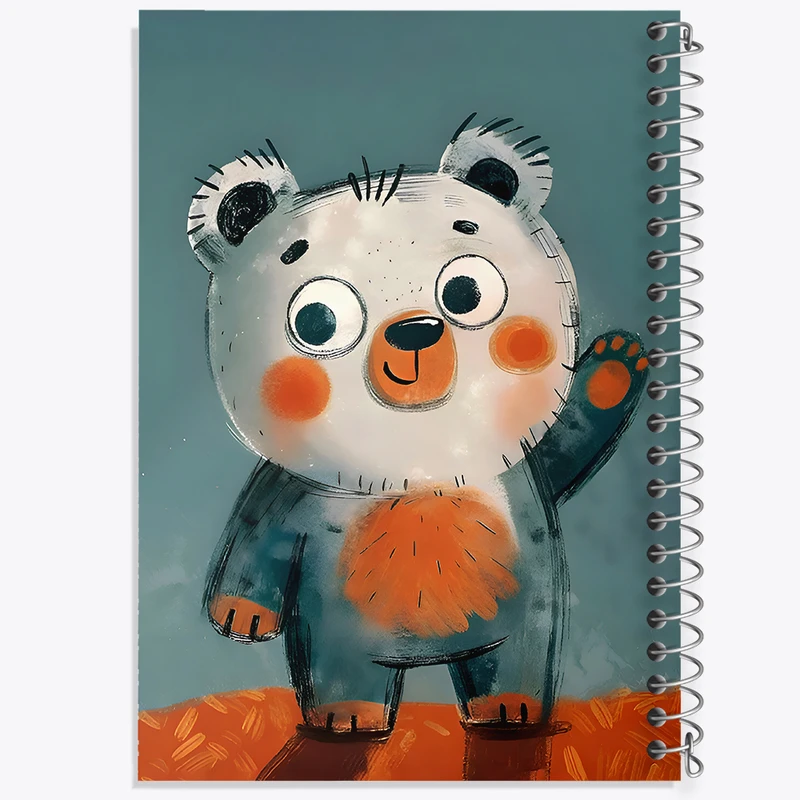 دفتر نقاشی 50 برگ خندالو طرح خرس بامزه کد N6640