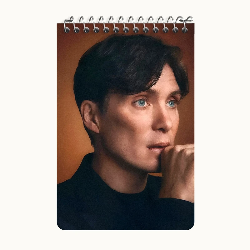 دفتر یادداشت 50 برگ خندالو طرح کیلین مورفی(Cillian Murphy) کد F10244