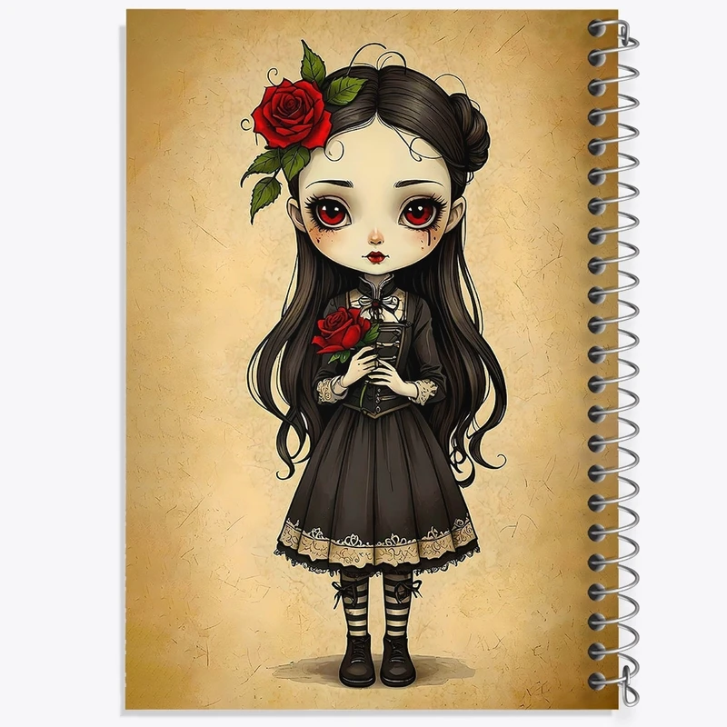 دفتر طراحی 50 برگ خندالو طرح دخترانه کد F2879