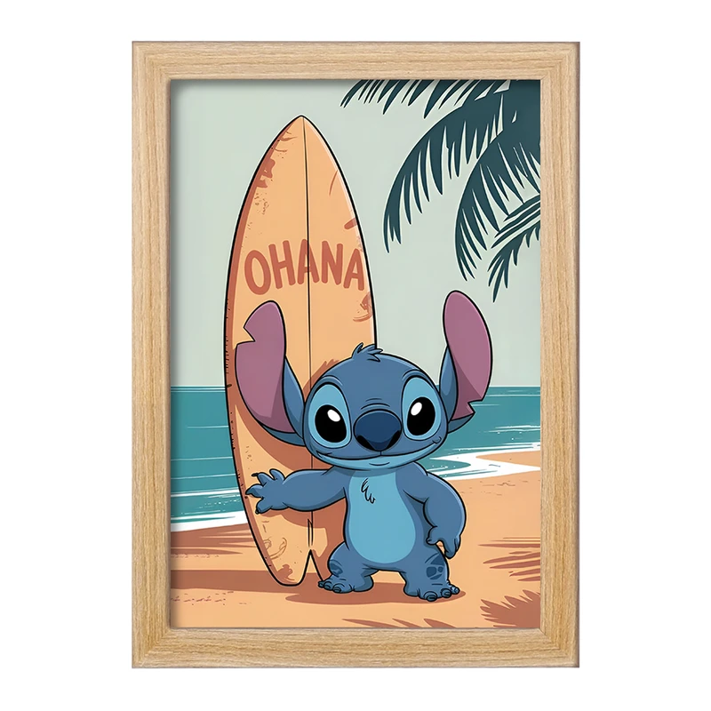 تابلو خندالو طرح استیچ (Stitch) کد F14394