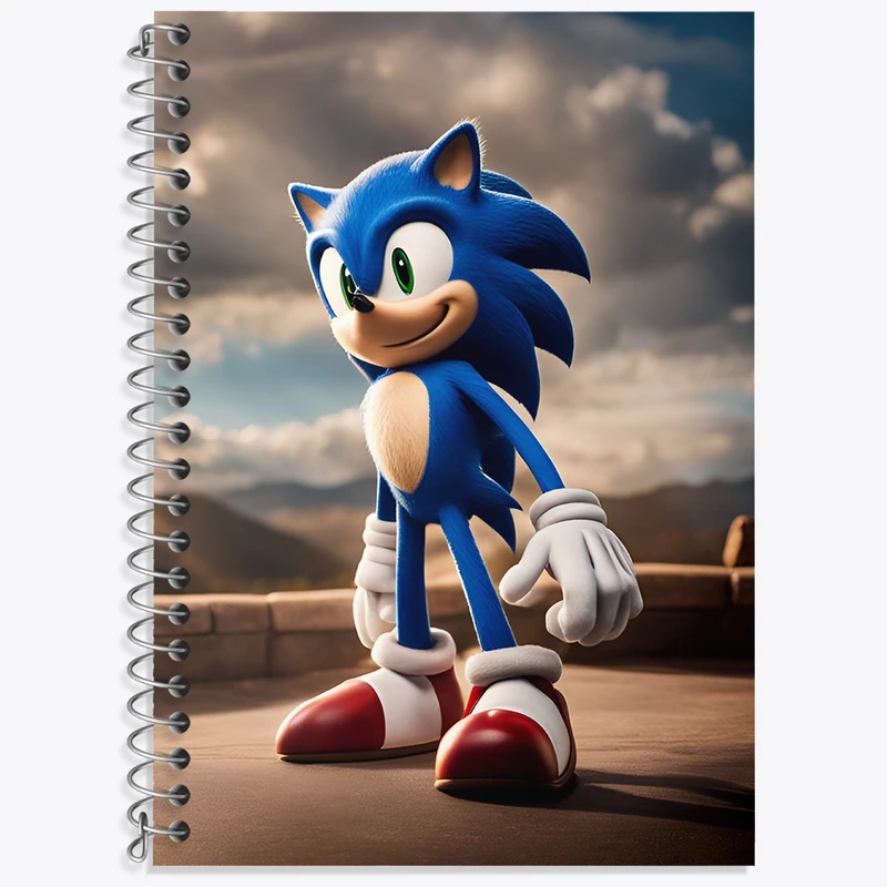 دفتر لغت 50 برگ خندالو طرح سونیک (Sonic) کد N8019