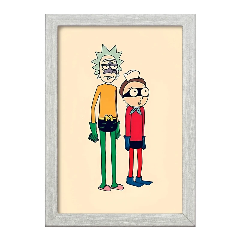 تابلو خندالو طرح ریک و مورتی (Rick and Morty) کد F4019