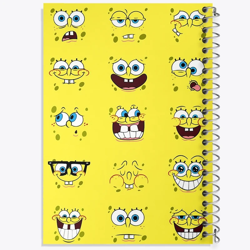 دفتر طراحی 50 برگ خندالو طرح باب اسفنجی  کد 1328