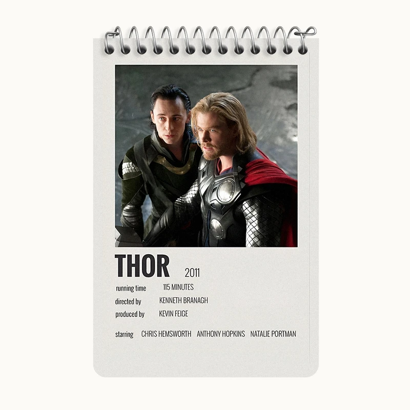 دفتر یادداشت 50 برگ خندالو طرح ثور (Thor) کد F13415