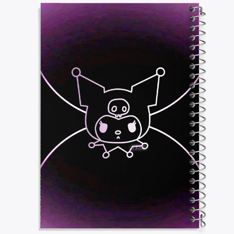 دفتر مشق 100 برگ خندالو طرح کرومی (Kuromi) کد N6805