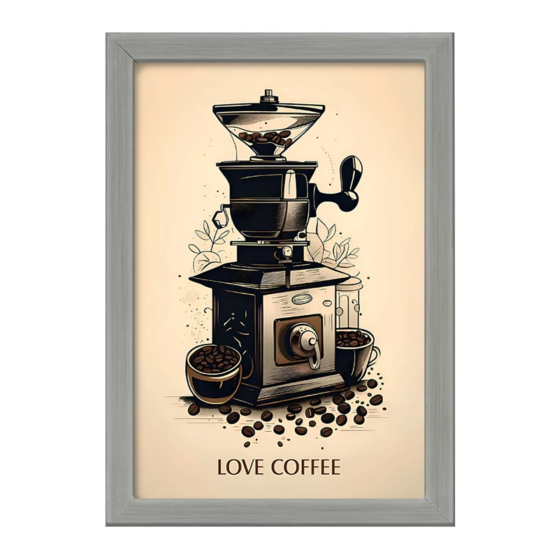 تابلو خندالو طرح Love Coffee کد F10392