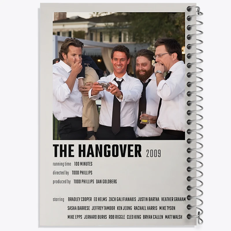 دفتر نقاشی 50 برگ خندالو طرح خماری (The Hangover) کد F13396