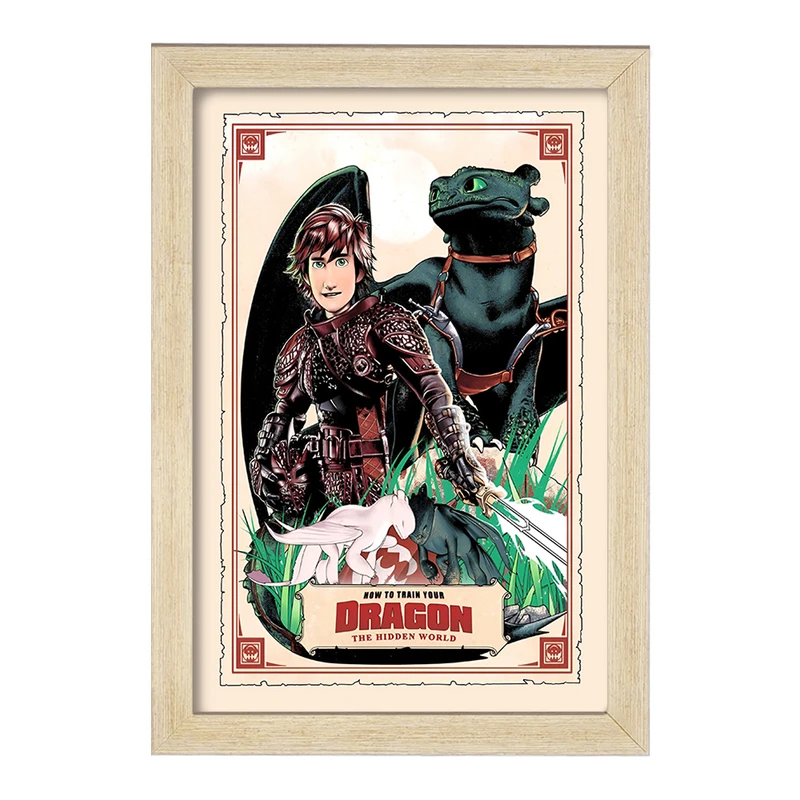 تابلو خندالو طرح چگونه اژدهای خود را تربیت کنیم کد F13570