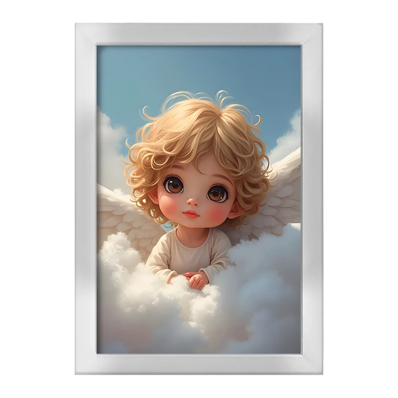 تابلو خندالو طرح فرشته ی کیوت کد F12045