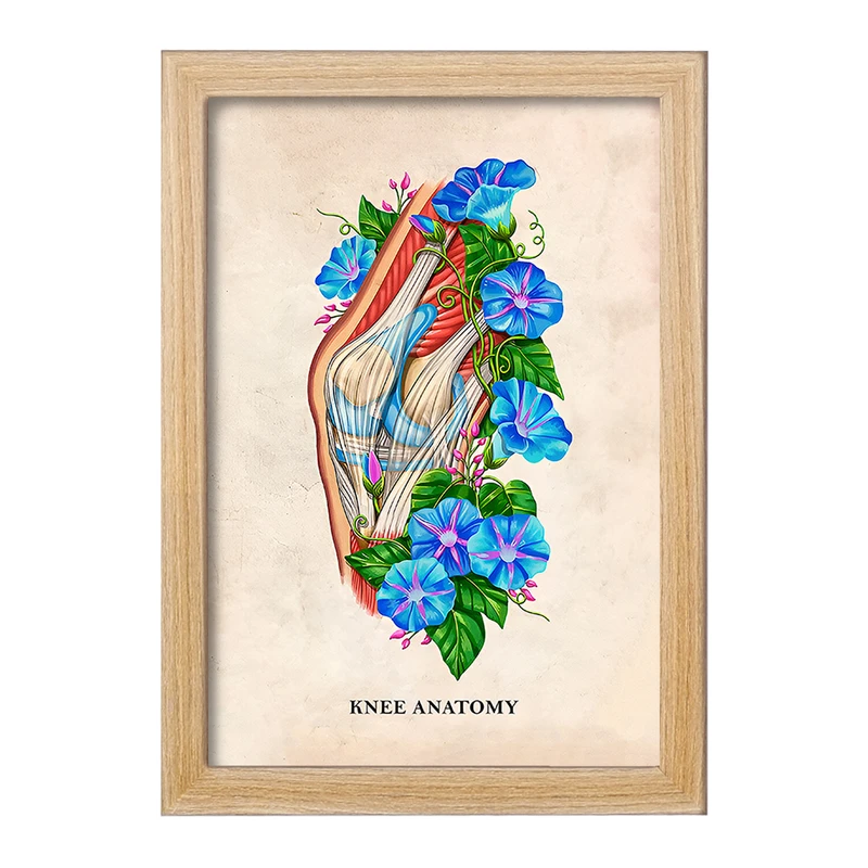 تابلو خندالو طرح آناتومی زانو (Knee Anatomy) کد F13998