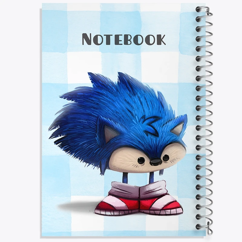 دفتر شطرنجی 50 برگ خندالو طرح سونیک (Sonic) کد N6556