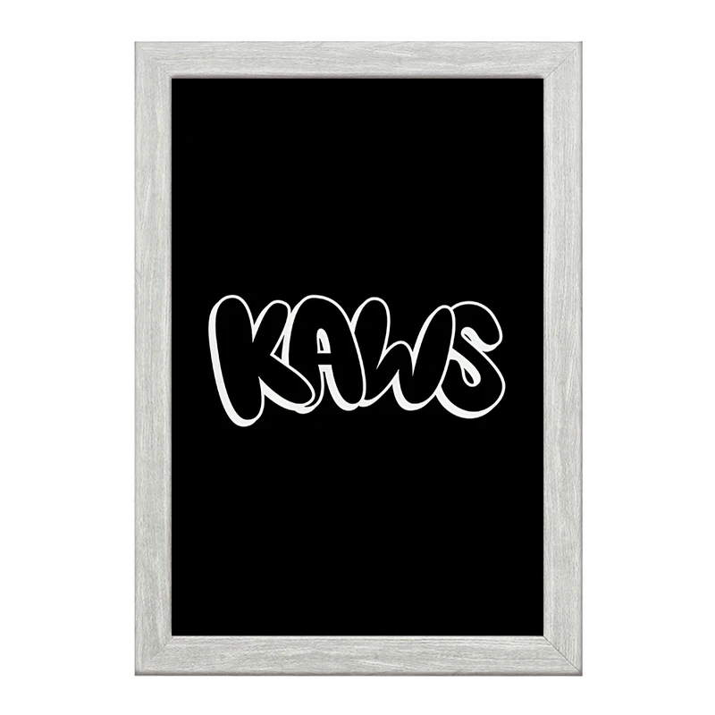تابلو خندالو طرح عروسک کاز (kaws) کد F4002