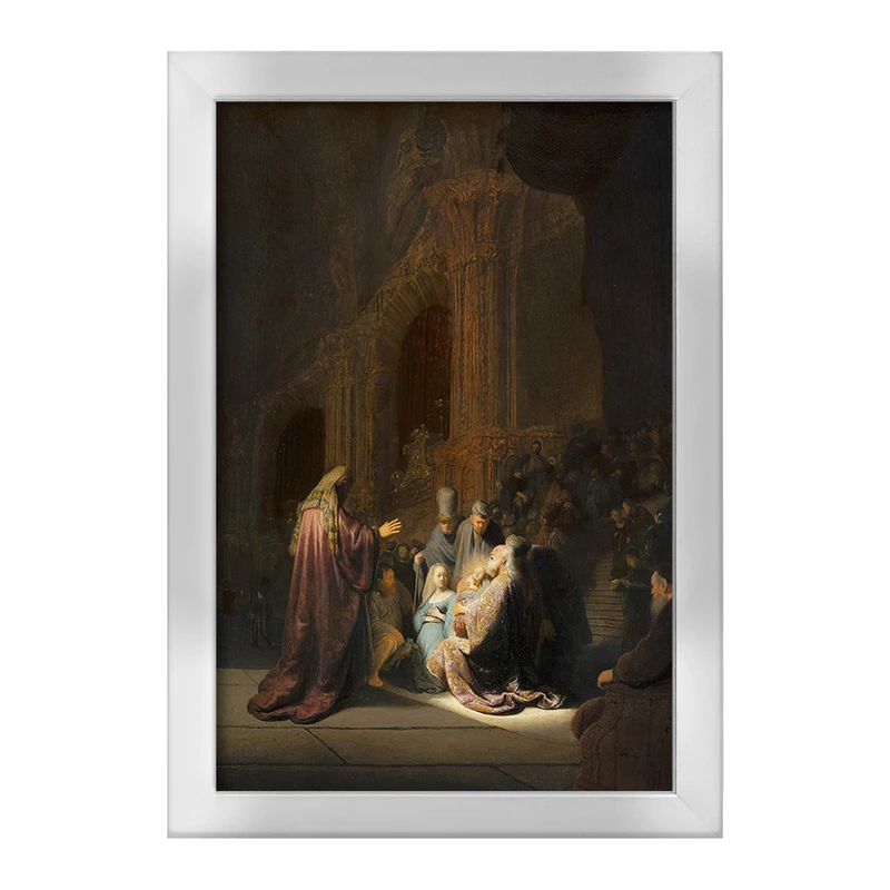 تابلو خندالو طرح نقاشی آهنگ ستایش سیمئون اثر رامبراند کد F12243