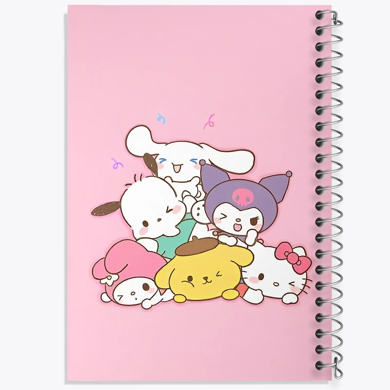 دفتر طراحی 50 برگ خندالو طرح کرومی (Kuromi) کد N4795