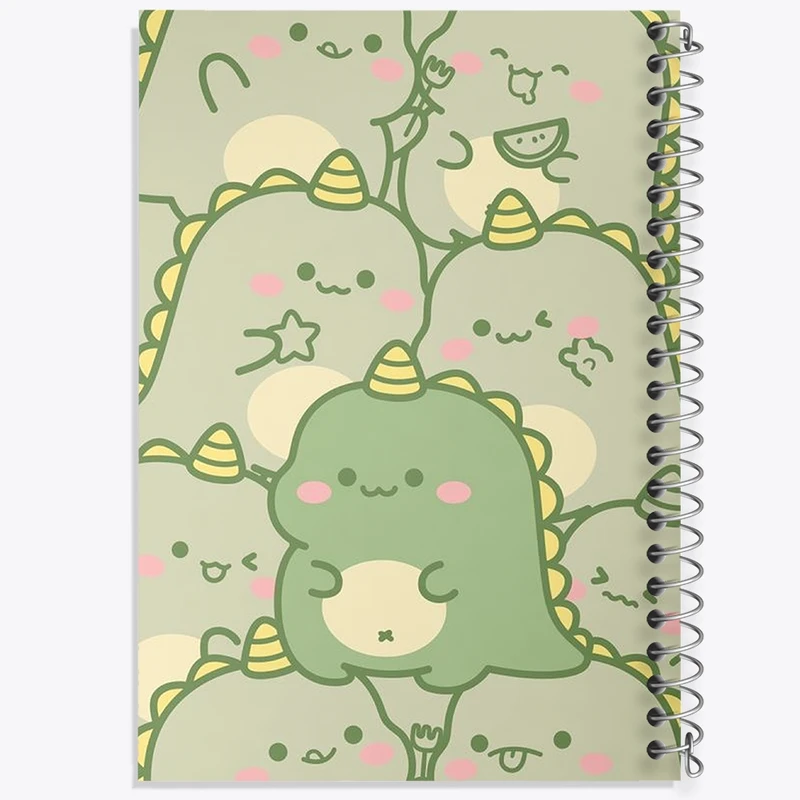 دفتر طراحی 50 برگ خندالو طرح دایناسور کیوت کد N1899