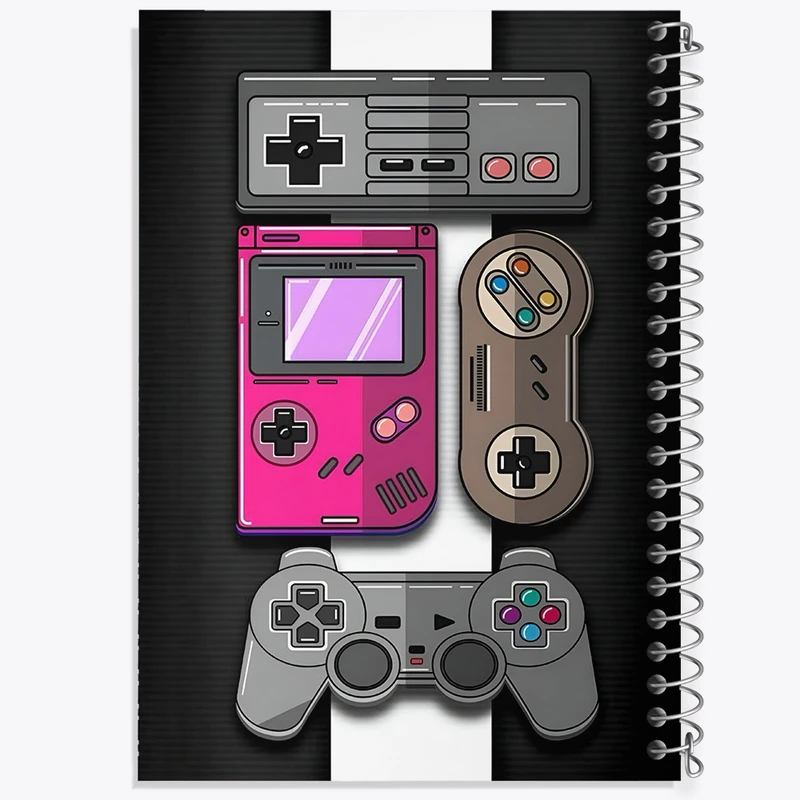 دفتر مشق 50 برگ خندالو طرح گیمر (Gamer) کد F4926