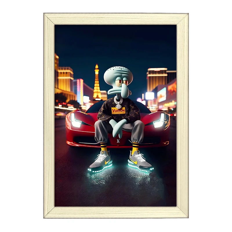 تابلو خندالو طرح اختاپوس باب اسفنجی کد F4400