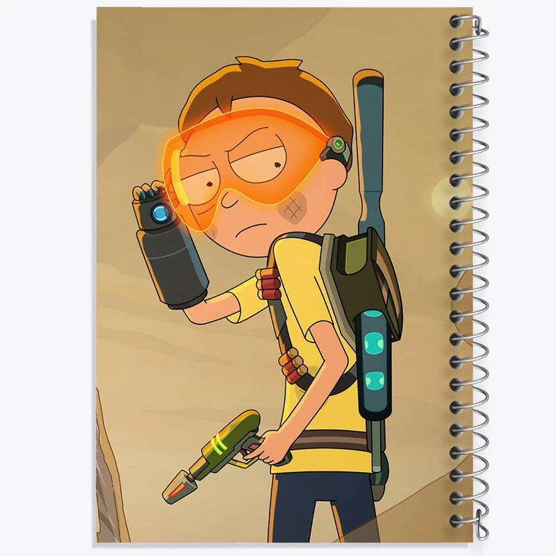 دفتر طراحی 50 برگ خندالو طرح انیمیشن ریک و مورتی Rick and Mort کد 26398