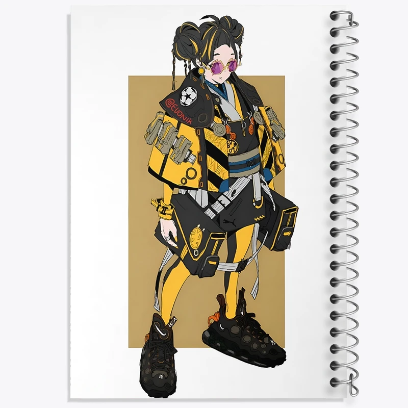 دفتر شطرنجی 50 برگ خندالو طرح دخترانه کد F4167