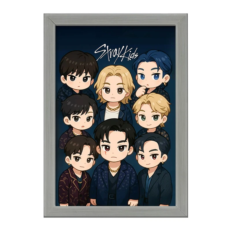 تابلو خندالو طرح استری کیدز (Stray Kids) کد F13329