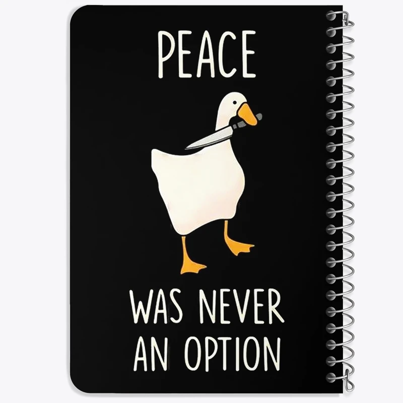 دفتر یادداشت 50 برگ خندالو طرح Peace Was Never An Option کد F1944