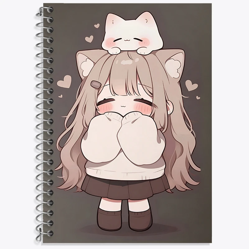 دفتر لغت 50 برگ خندالو طرح دخترانه کیوت کد F4259