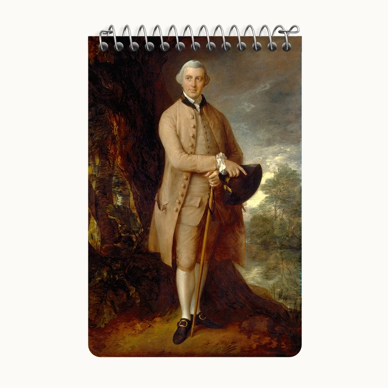 دفتر یادداشت 50 برگ خندالو طرح نقاشی ویلیام جانستون اثر توماس گینزبرو کد F12491