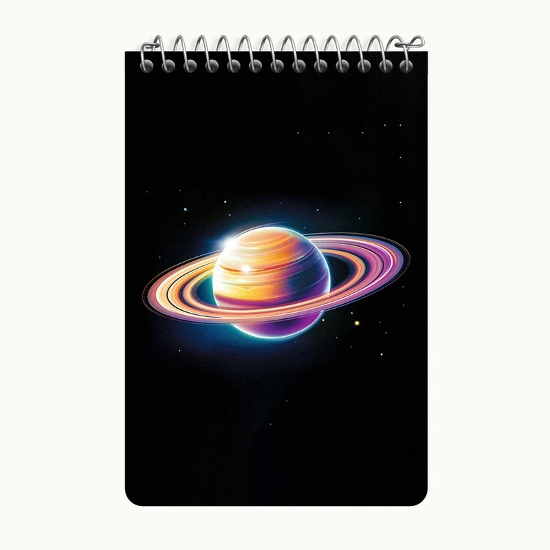 دفتر یادداشت 50 برگ خندالو طرح زحل کد F3041