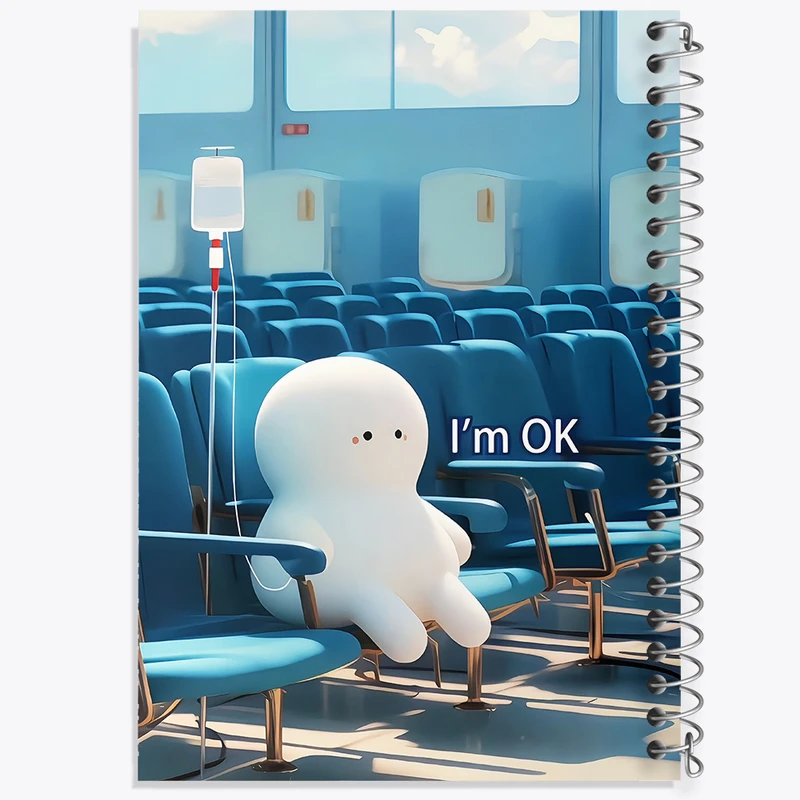 دفتر مشق 50 برگ خندالو طرح I'm ok کد N7310