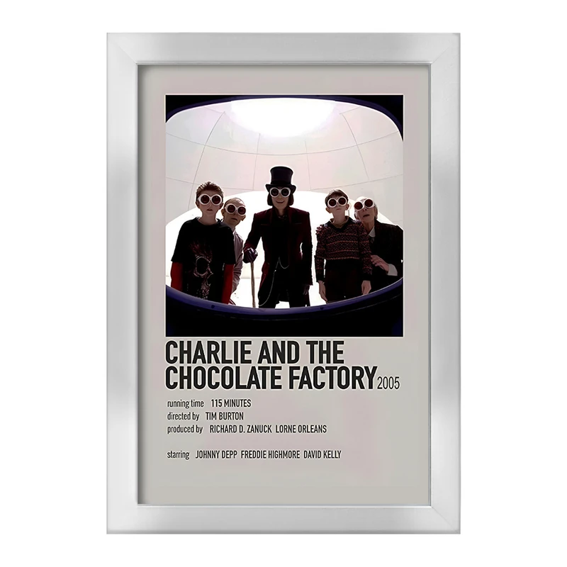 تابلو خندالو طرح چارلی و کارخانه شکلات سازی کد F13123