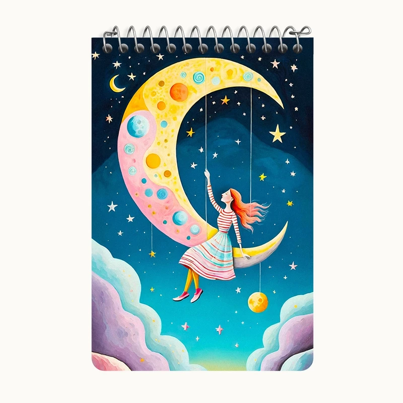 دفتر یادداشت 50 برگ خندالو طرح دخترانه کد F5145