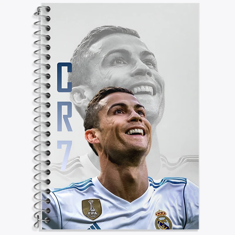 دفتر زبان 50 برگ خندالو مدل دو خط طرح کریستیانو رونالدو کد F14258