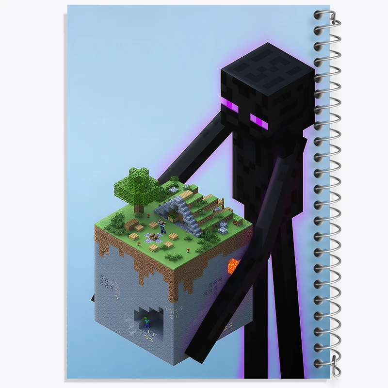 دفتر طراحی 50 برگ خندالو طرح ماینکرافت (Minecraft) کد F14067