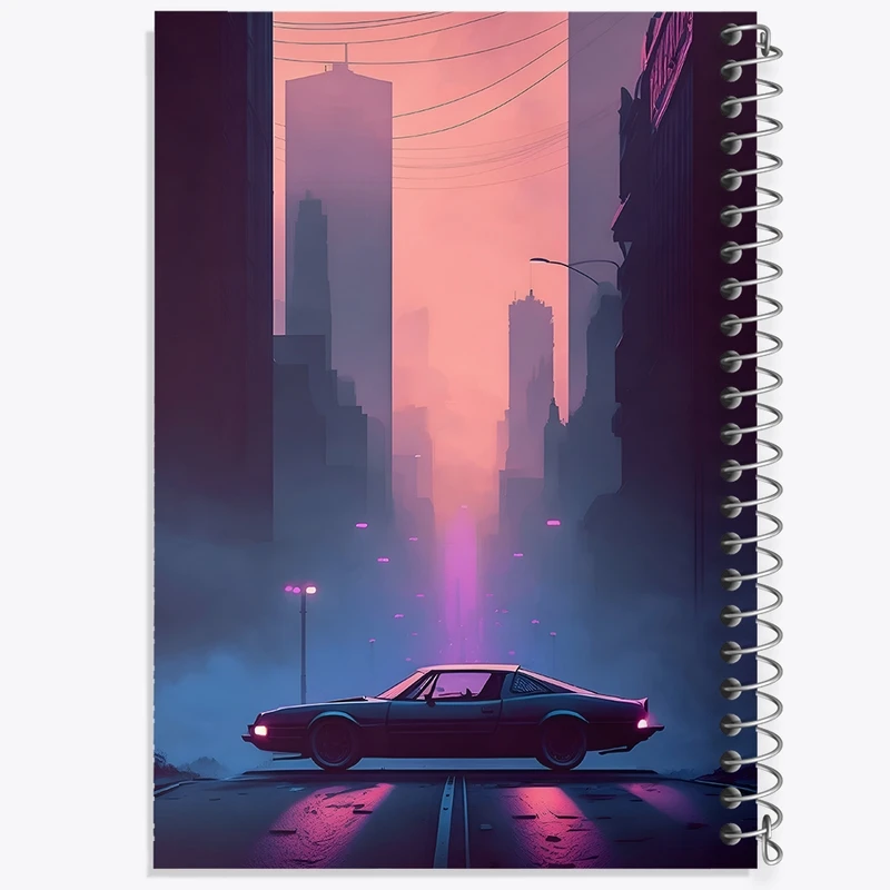 دفتر ژورنال نویسی 50 برگ خندالو مدل نقطه ای طرح ماشین کلاسیک کد F10636