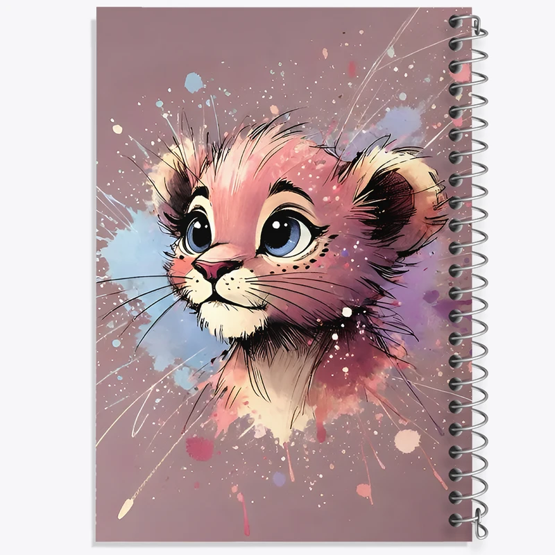 دفتر مشق 100 برگ خندالو طرح شیر کوچولو کد F11581