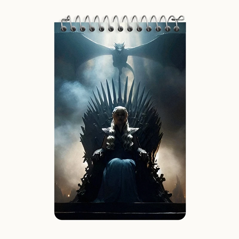 دفتر یادداشت 50 برگ خندالو طرح بازی تاج و تخت (Game Of Thrones) کد F10157