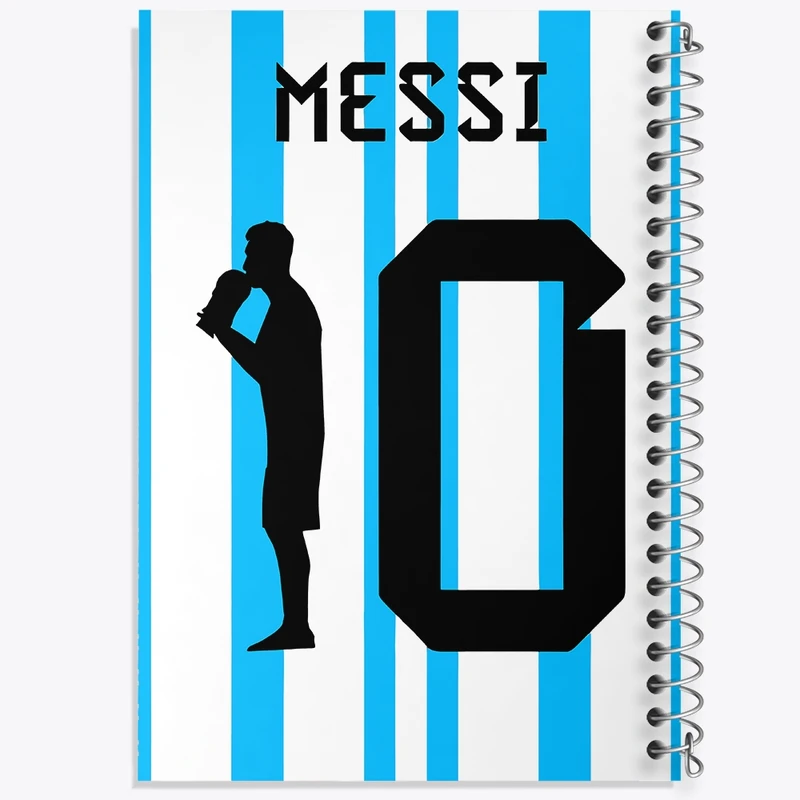 دفتر طراحی 50 برگ خندالو طرح لیونل مسی کد F8973