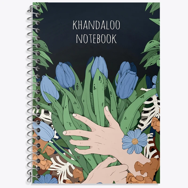 دفتر لغت 50 برگ خندالو طرح دسته گل فانتزی کد N8292