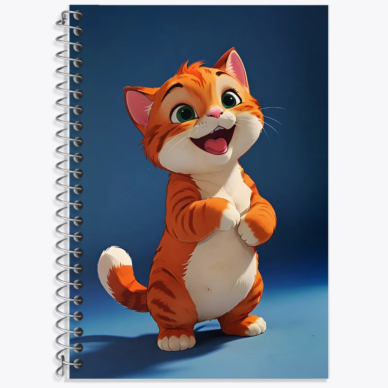 دفتر نت موسیقی 50 برگ خندالو طرح گربه کیوت کد F8583